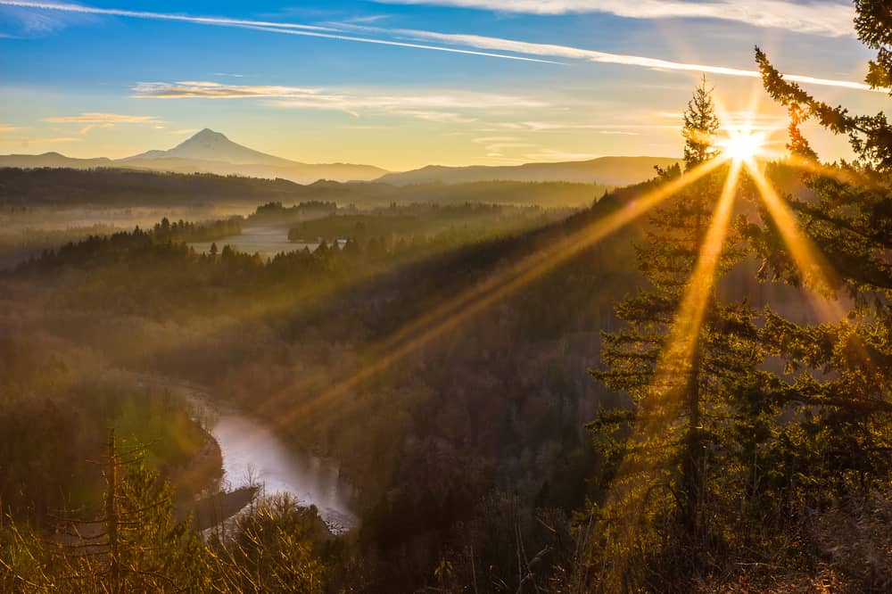 Mt Hood from Jonsrud Viewpoint in Sandy Oregon